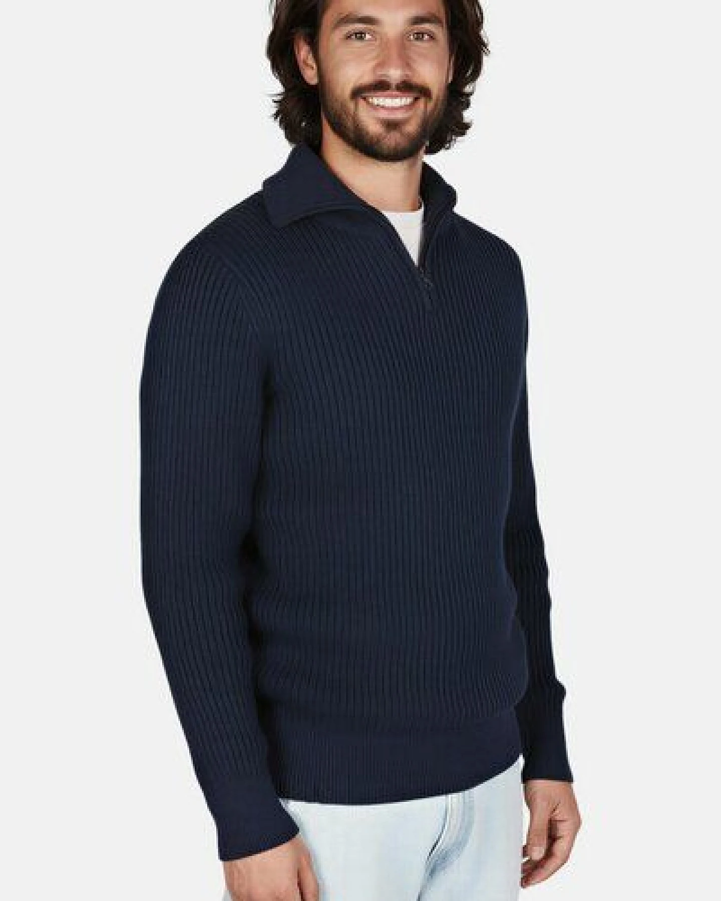 Hanseheld Troyer Baumwolle GOTS Herren Troyer-Pullover Bio – Ansicht 3