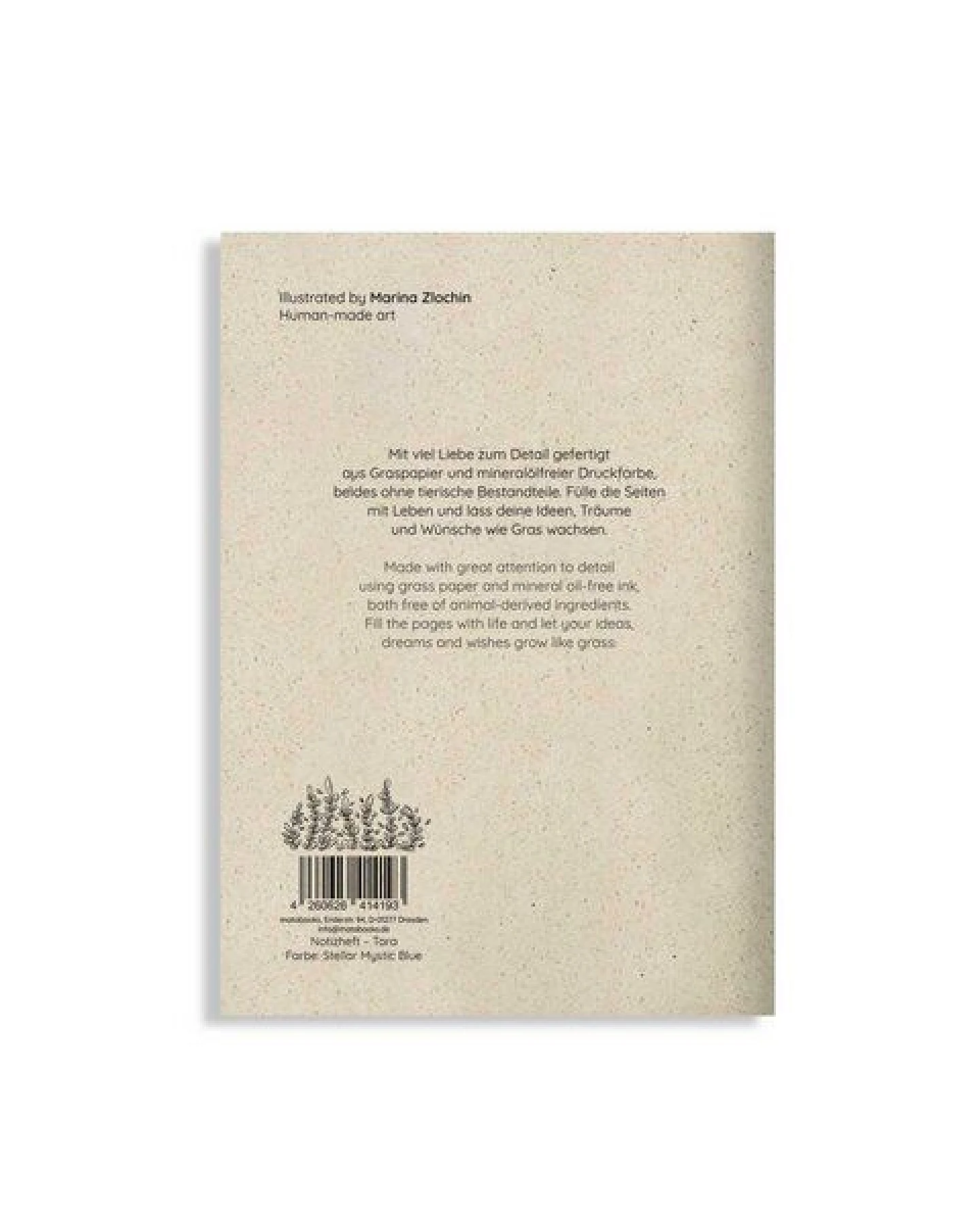 matabooks® Notizheft A5 blanko aus Graspapier – Tara – Ansicht 3