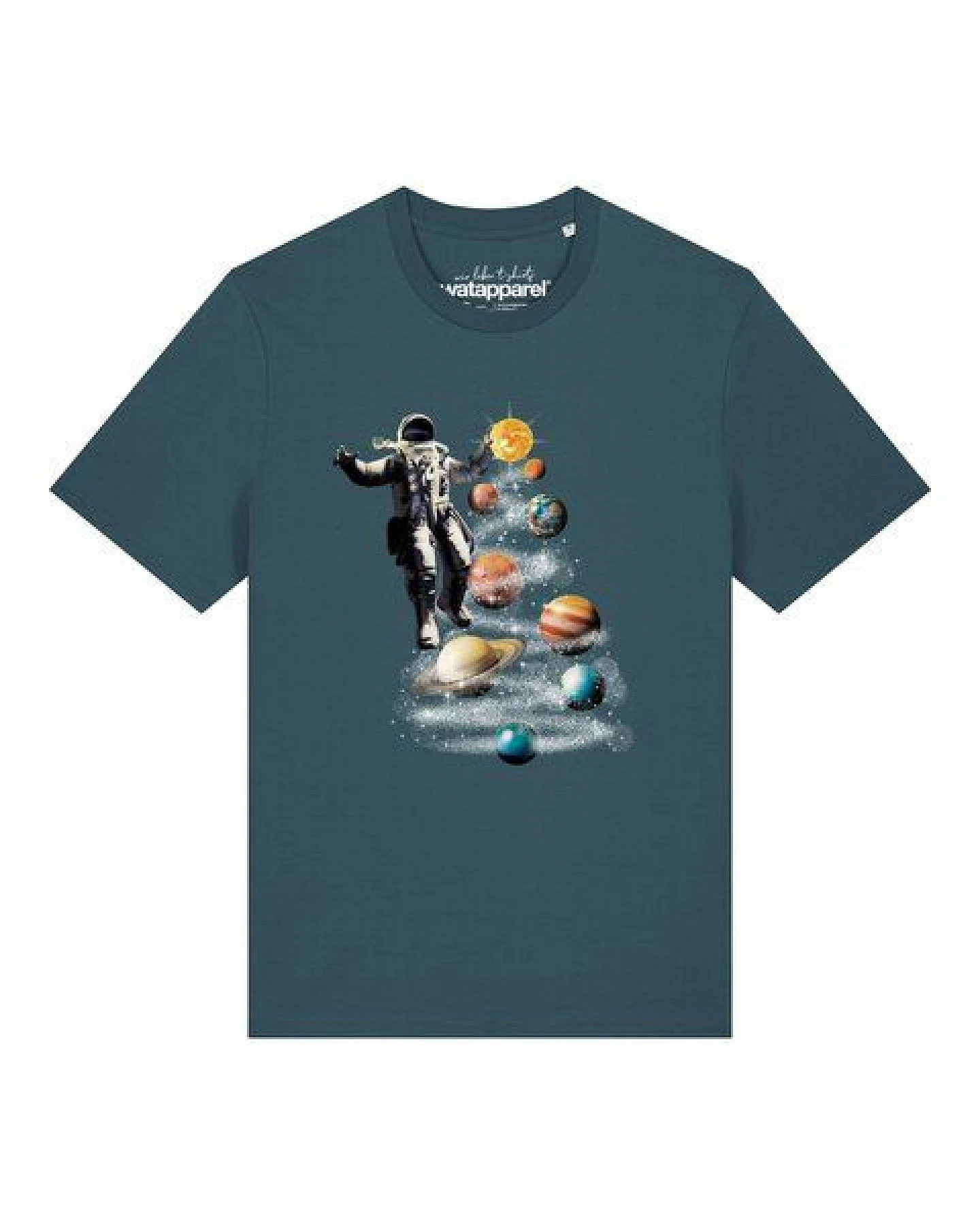 watapparel T-Shirt Unisex Weltraumreise – Ansicht 2
