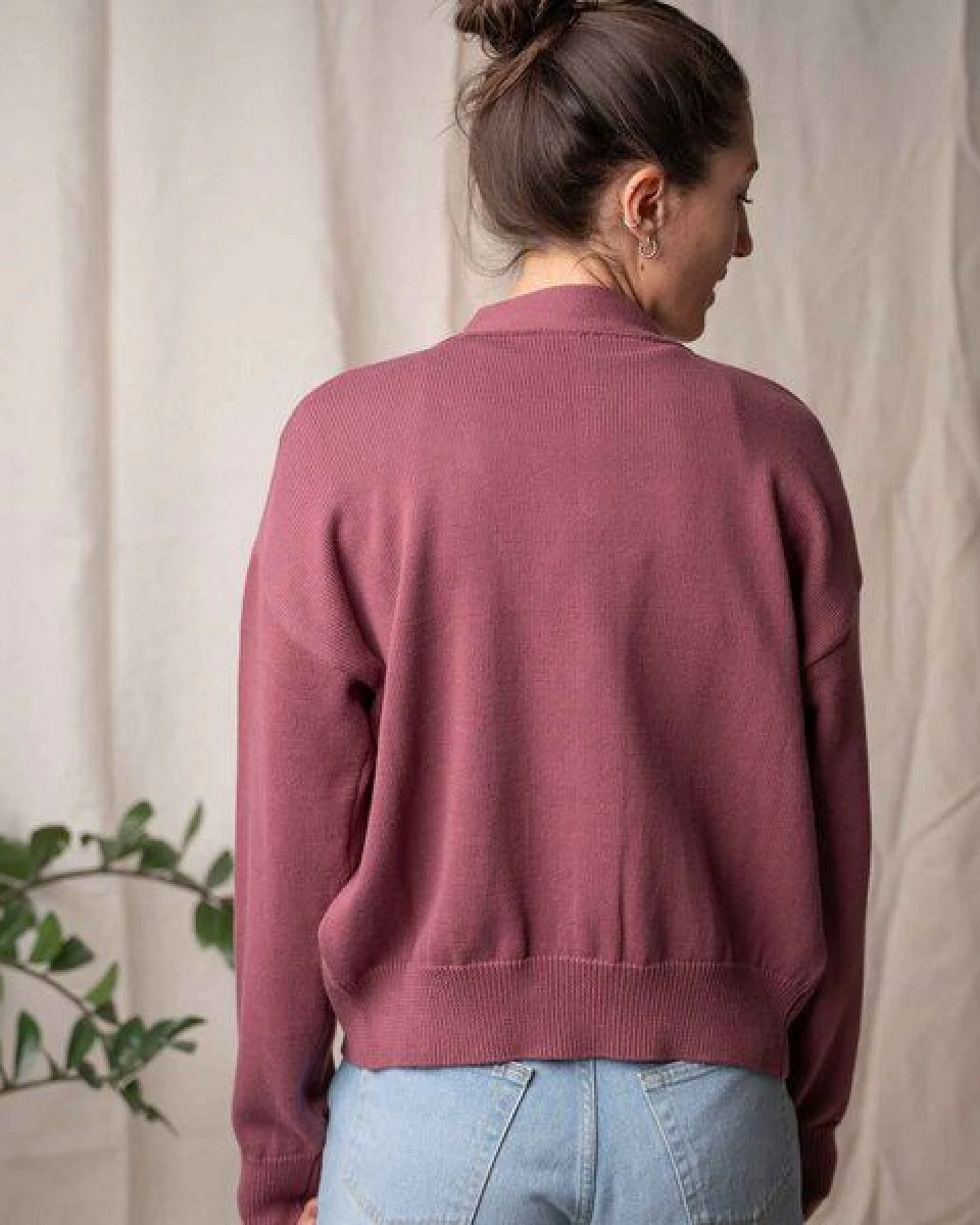 Vresh Clothing Vreia, Kurze Strickjacke aus Biobaumwolle – Ansicht 3