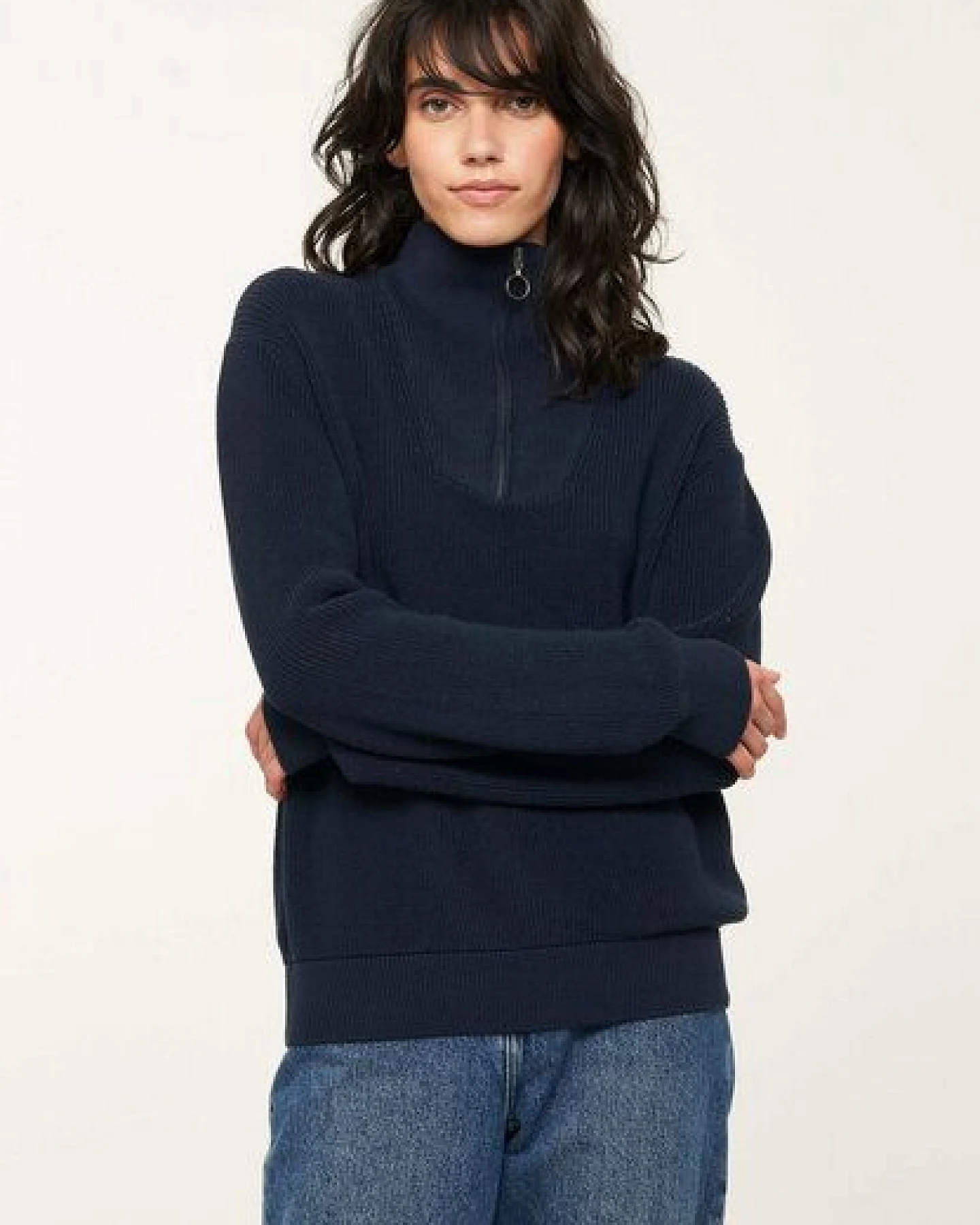 Damen Stricktroyer aus Baumwolle - NIGELLA - recolution – Ansicht 2