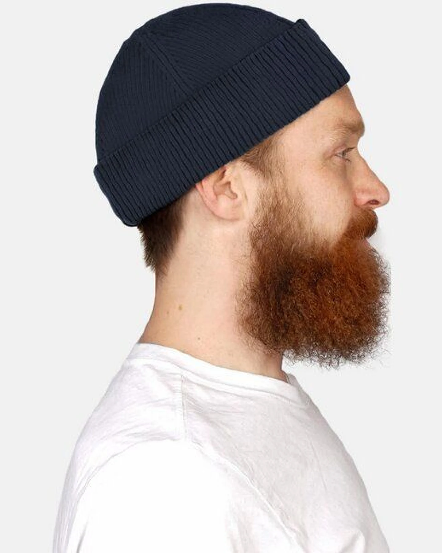 Hanseheld Strickmütze Seebär Rippstrick Dockermütze Baumwolle GOTS Organic – Ansicht 2