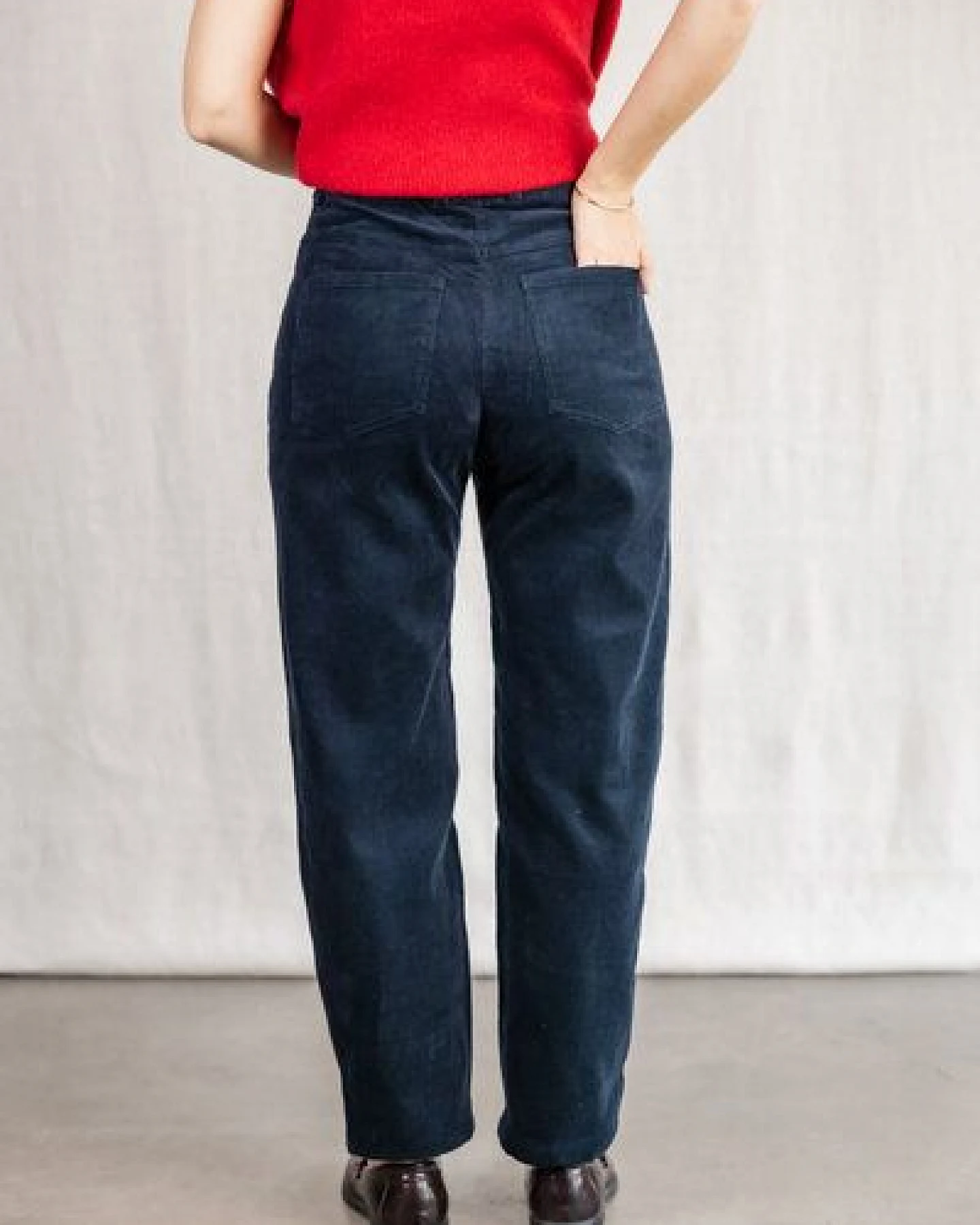 Jyoti - Fair Works Baumwollcord Hose Palash – Ansicht 3