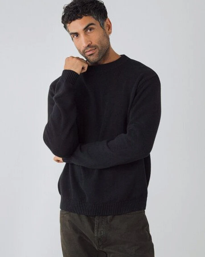 Honest Basics Herren Crew-Pullover aus 100% Bio-Baumwolle