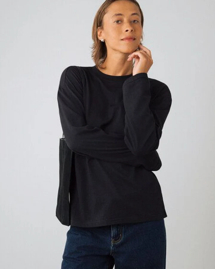 Honest Basics OG Langarmshirt aus Bio- und recycelter Baumwolle