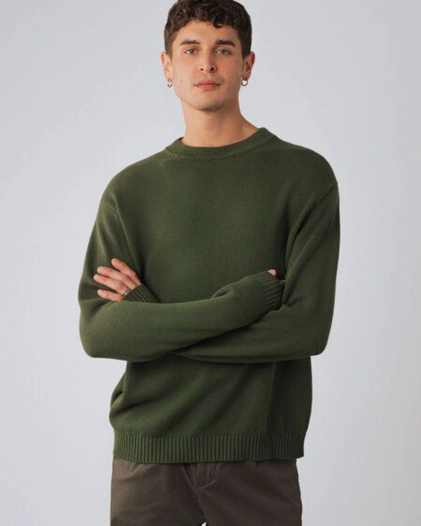 Honest Basics Herren Crew-Pullover aus 100% Bio-Baumwolle – Ansicht 2