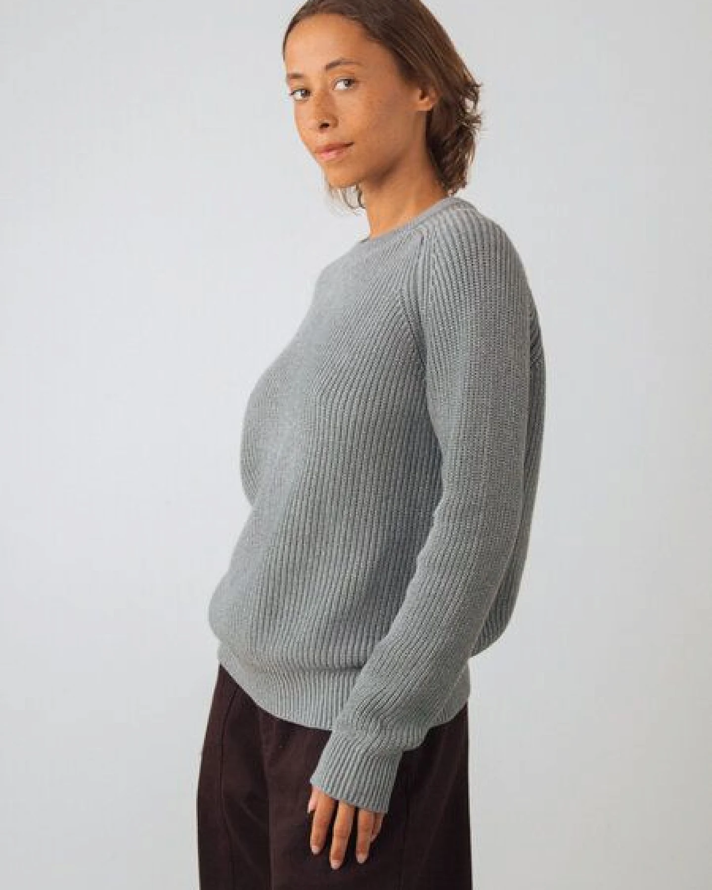 Honest Basics Damen Strickpullover aus 100% Bio-Baumwolle – Ansicht 4