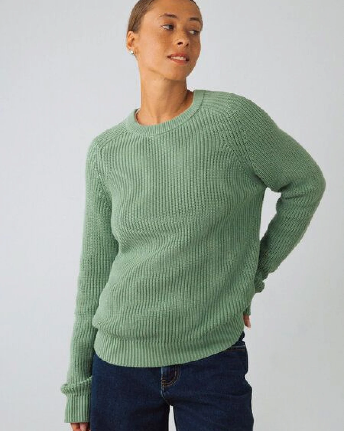 Honest Basics Damen Strickpullover aus 100% Bio-Baumwolle – Ansicht 3