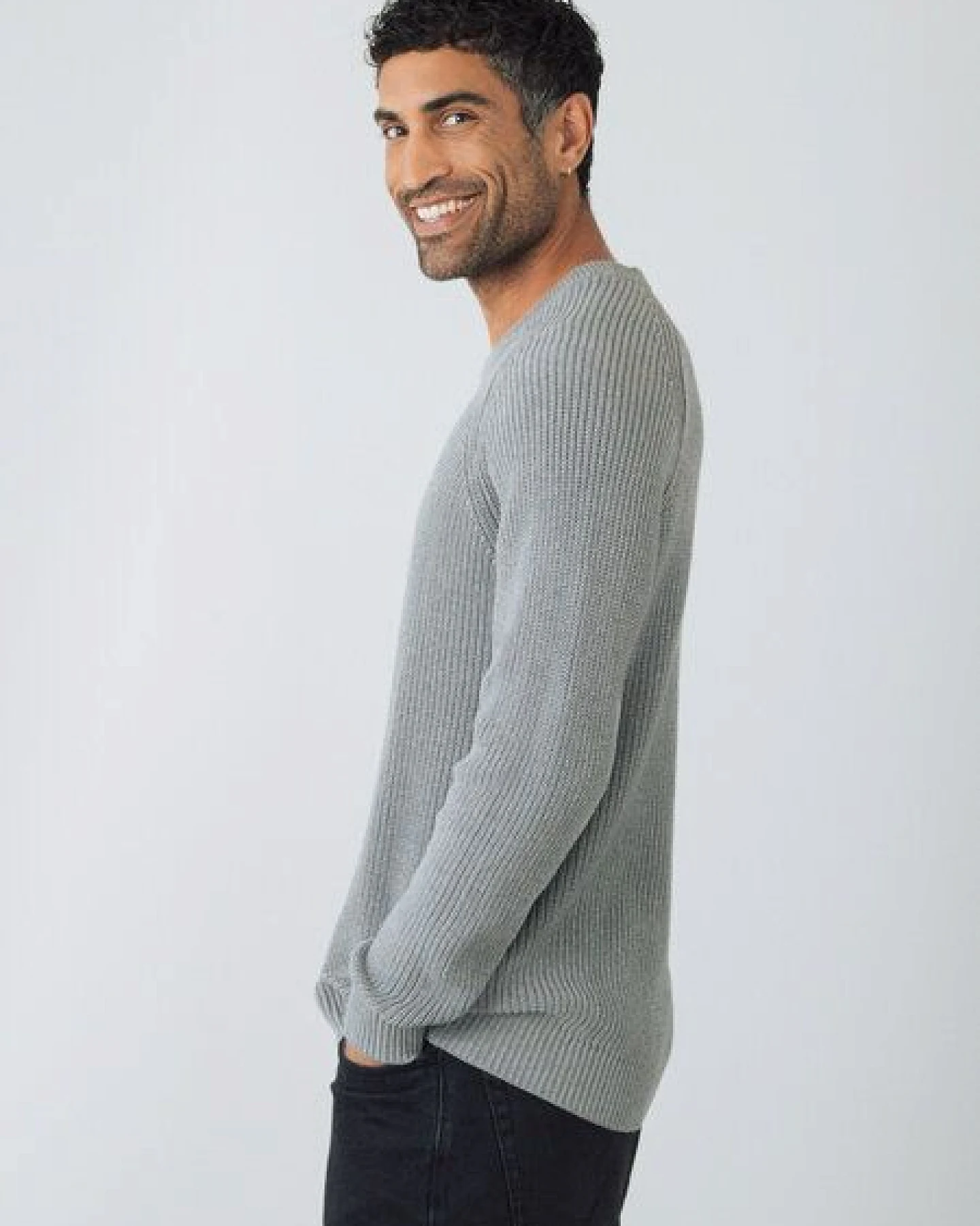 Honest Basics Herren Strickpullover aus 100% Bio-Baumwolle – Ansicht 3