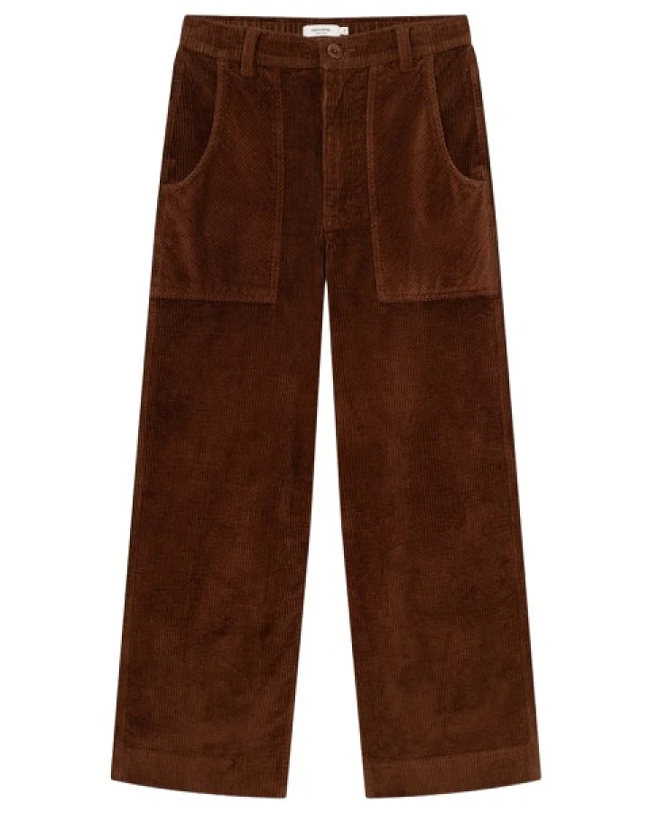 Produktseite: DEDICATED - Women's Workwear Pants Vara Corduroy - Freizeithose Gr XS braun