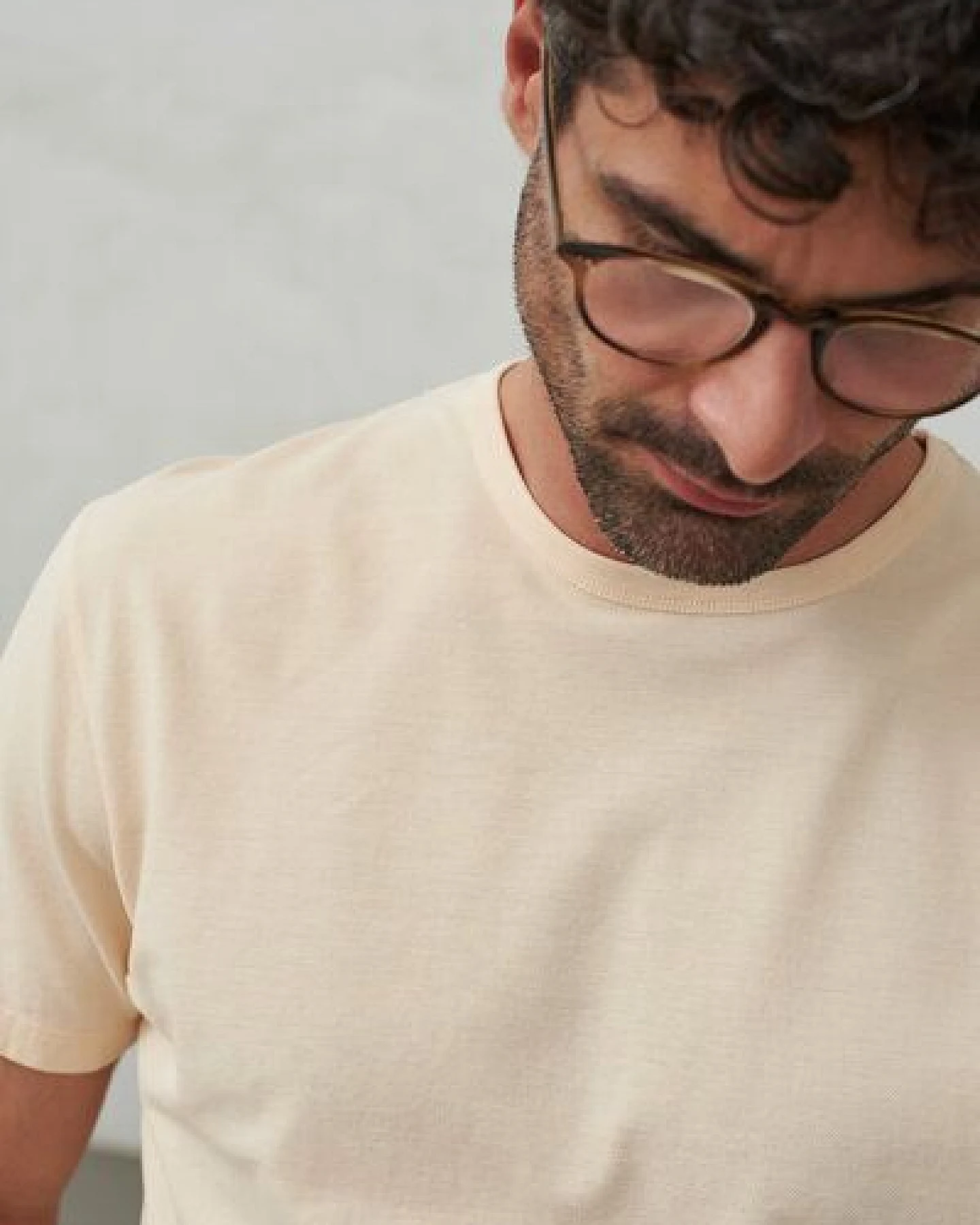 About Companions Basic T-Shirt LIRON aus Bio-Baumwollpiqué – Ansicht 2