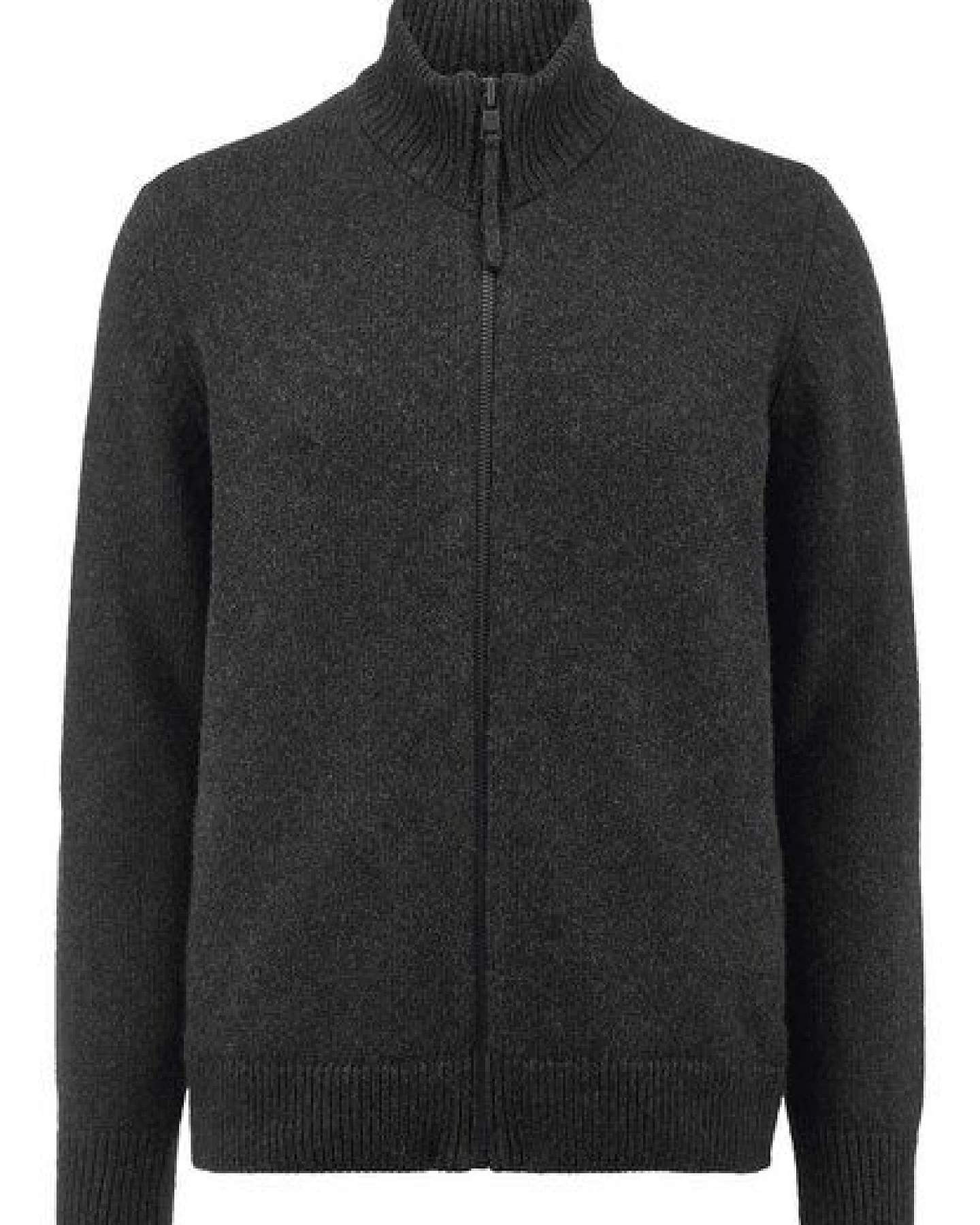 hessnatur Strick Jacke Regular aus Bio-Merinowolle mit Bio-Baumwolle – Ansicht 3
