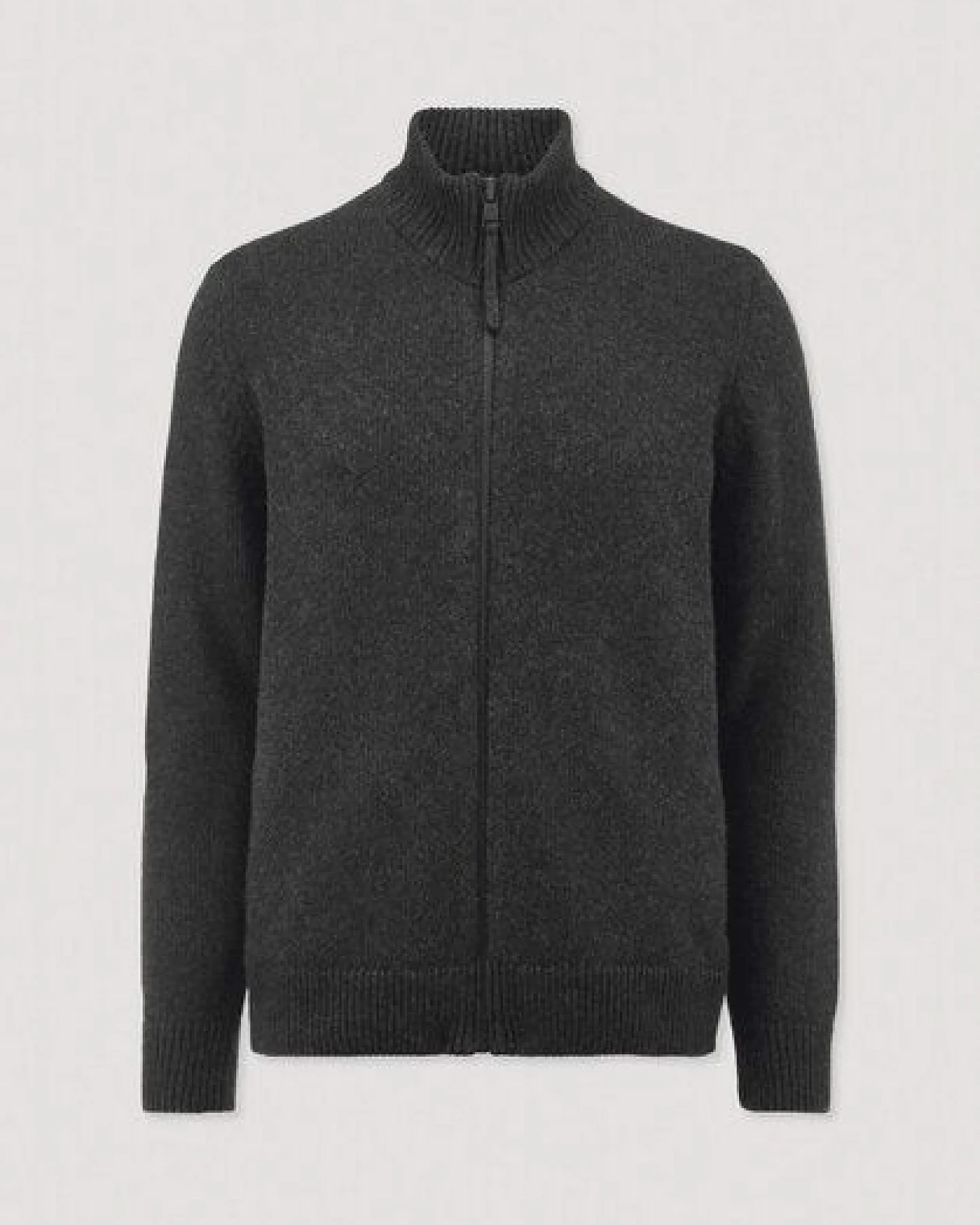 hessnatur Strick Jacke Regular aus Bio-Merinowolle mit Bio-Baumwolle – Ansicht 4
