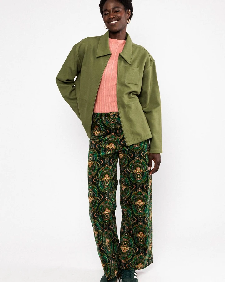 Cordhose High Waist Marlotte