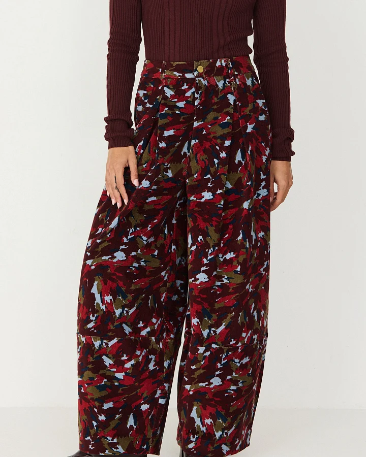 SKFK Damen vegan Hose Cord Kenare Mehrfarbig