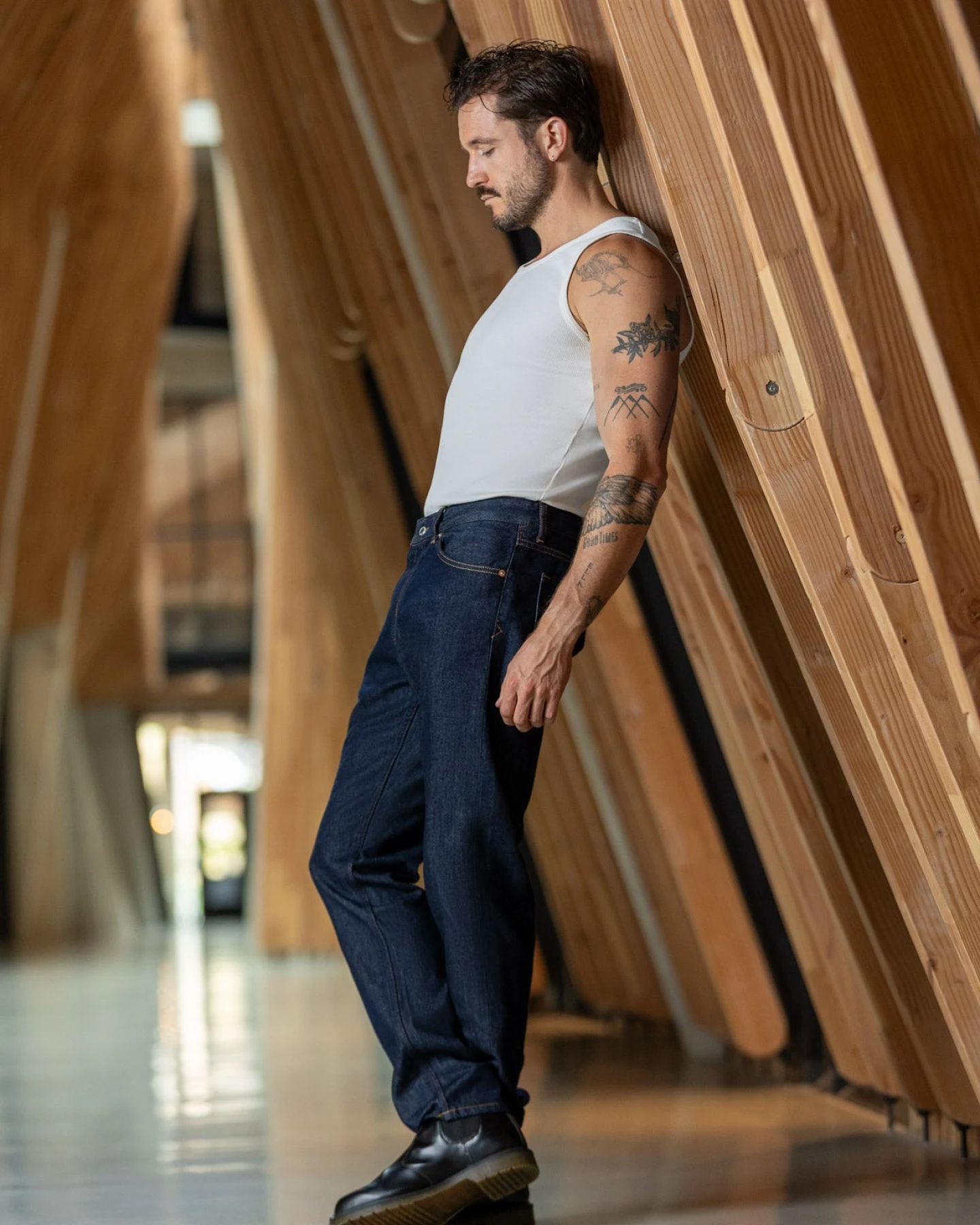 Kings of Indigo Herren vegan Jeans Addo Stretch Rinse – Ansicht 2