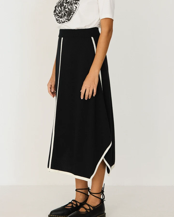 SKFK Damen vegan Rock Bixe Schwarz