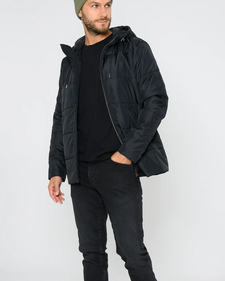 ThokkThokk Herren vegan Jacke Basic Schwarz