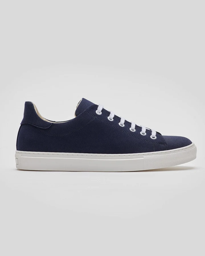 Solari Milano Herren vegan Sneaker Aus Veganem Wildleder G1 Blau