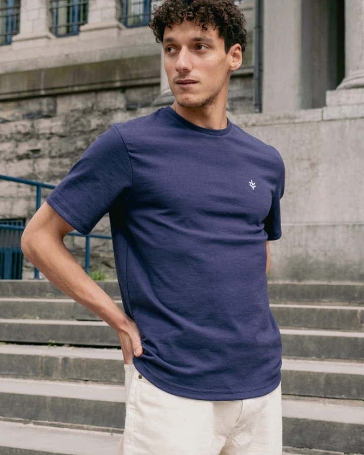 Lucid Collective Herren vegan T-Shirt Honet Blau