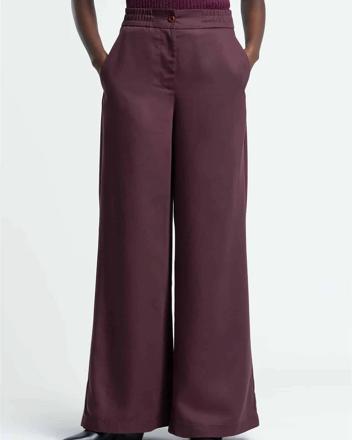 Kings of Indigo Damen vegan Weite Hose Lilian Fudge