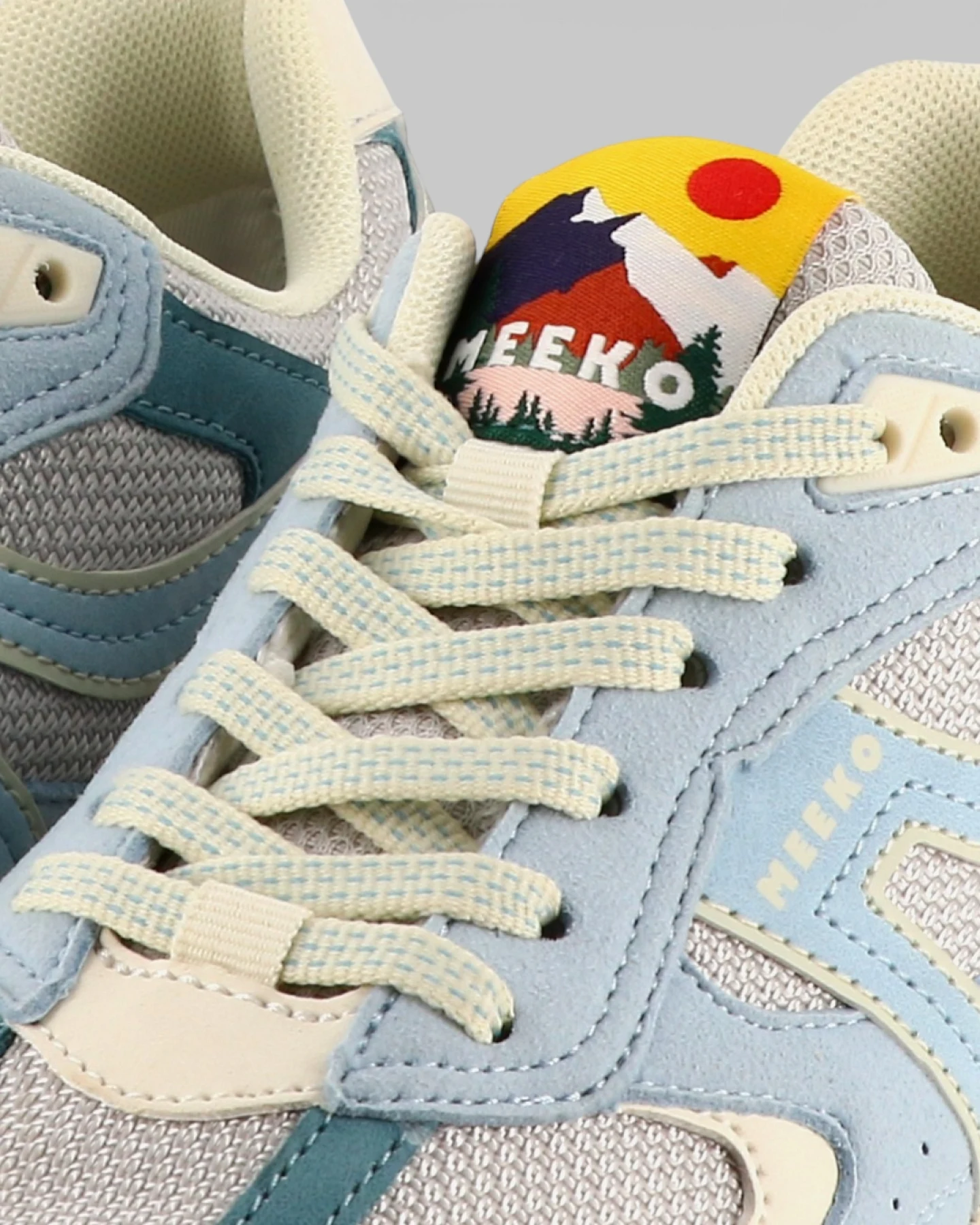 MEEKO Herren vegan Sneaker Capra Hellblau – Ansicht 2