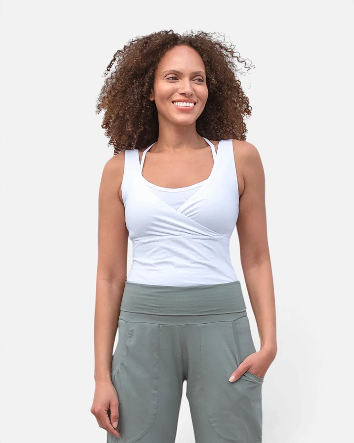Jaya Organics Top Gayatri - White M