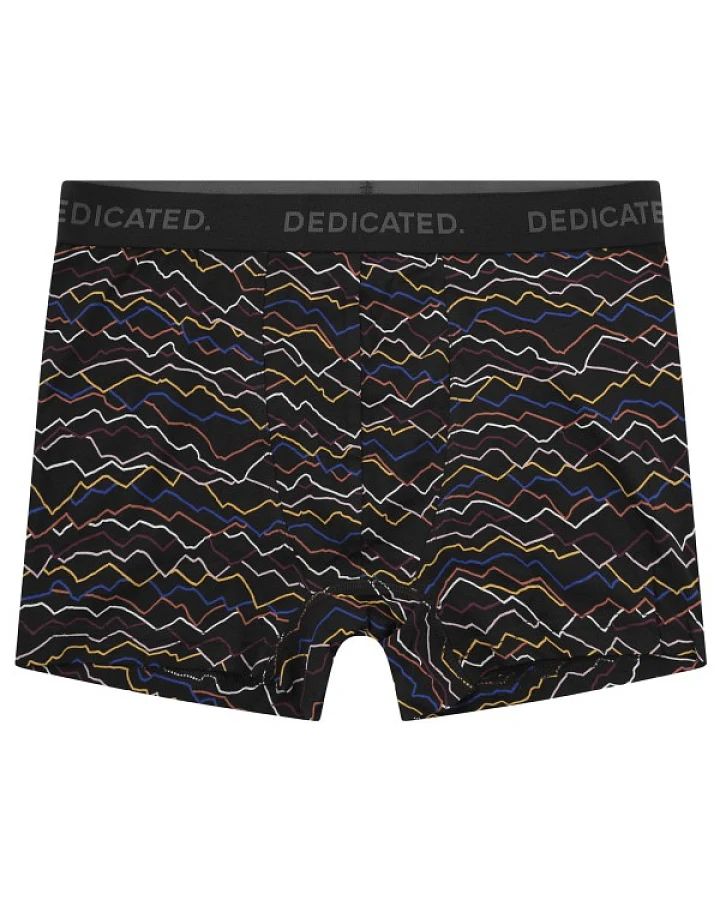 DEDICATED - Boxer Briefs Kalix Line Mountain - Alltagsunterwäsche Gr XXL schwarz