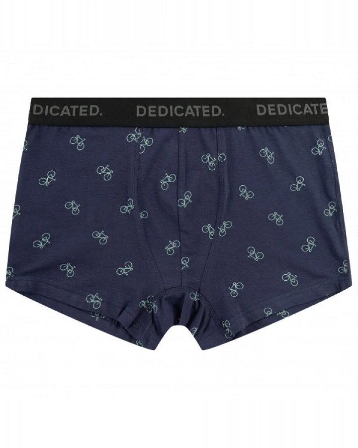 DEDICATED - Boxer Briefs Kalix Bike Pattern - Alltagsunterwäsche Gr S blau