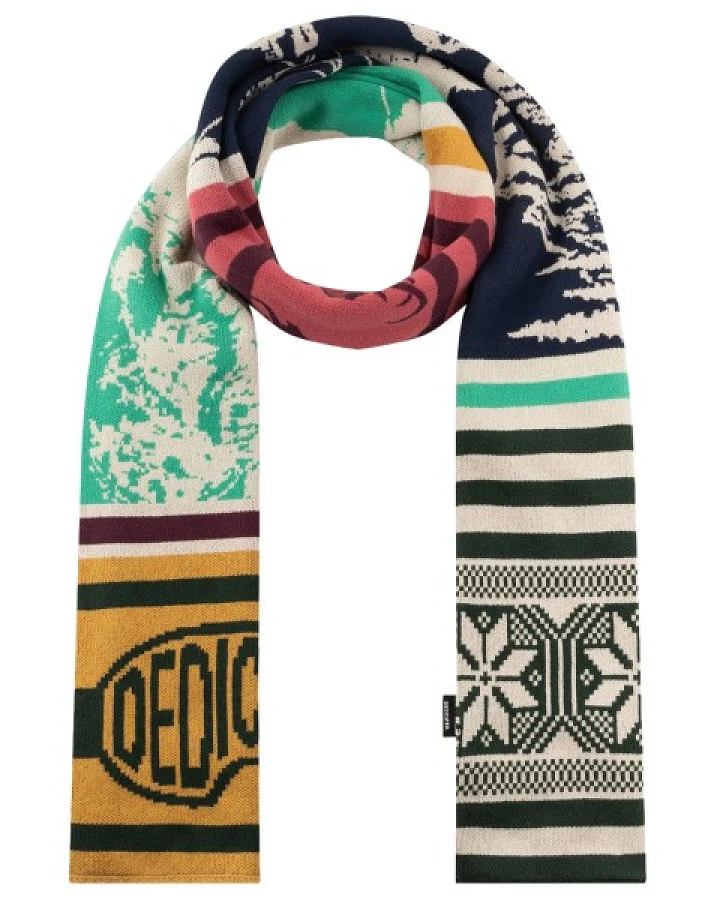 DEDICATED - Scarf Rossberga Retro Ski Blocks - Schal Gr One Size bunt