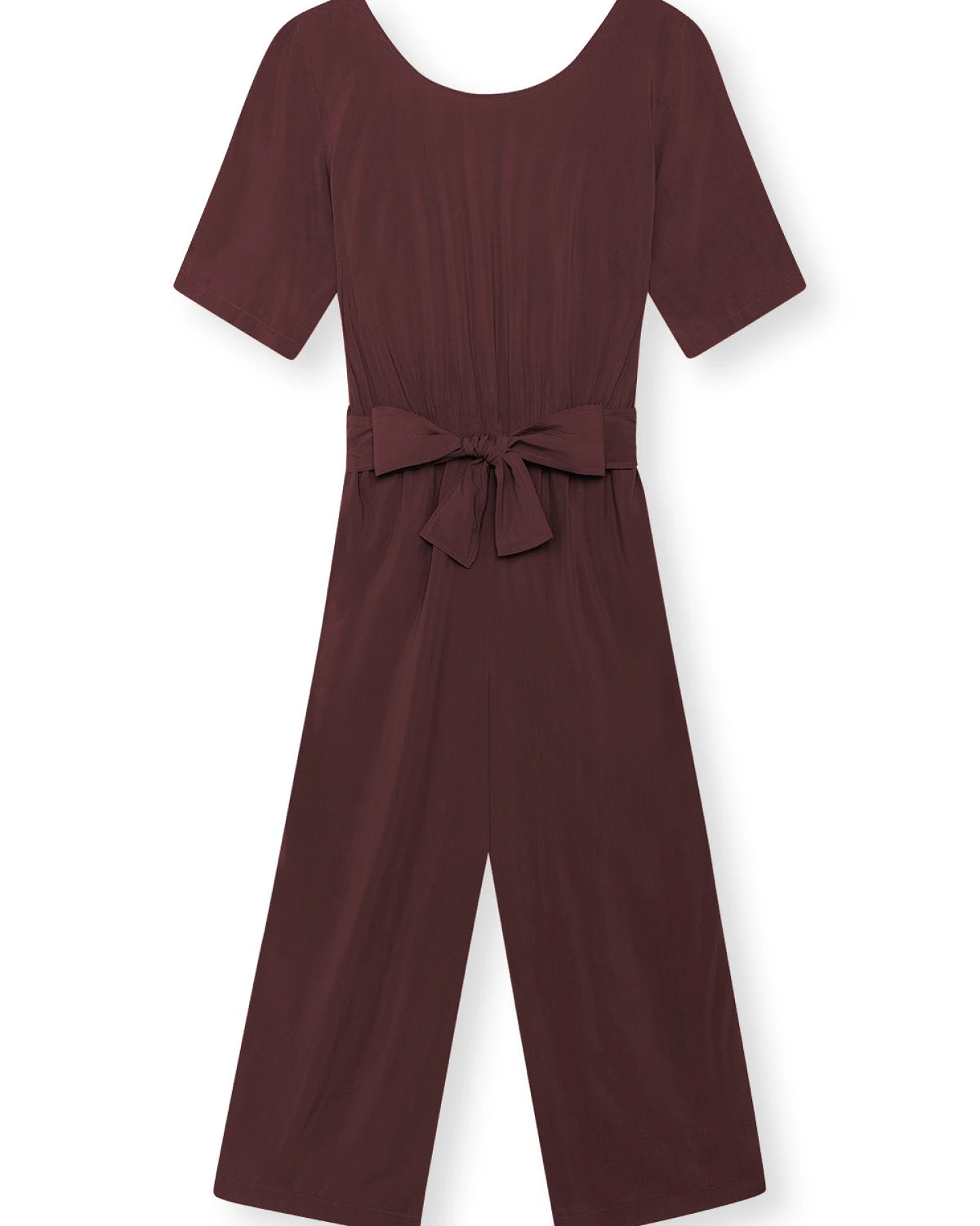 LOVJOI Damen vegan Jumpsuit Staine Halfsleeve Rote Bete – Ansicht 2