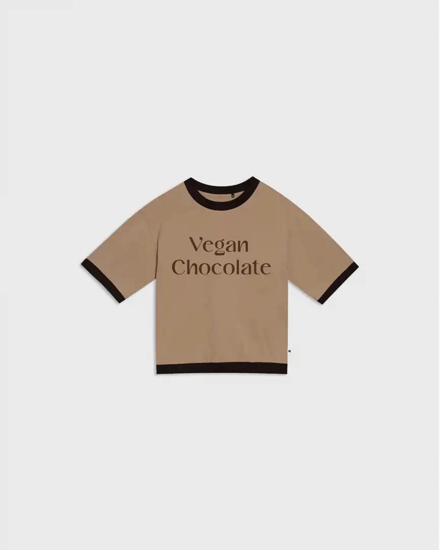 New Orchard Damen vegan T-Shirt Vegan Chocolate Braun – Ansicht 2