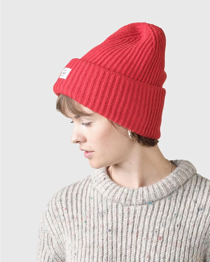 Wide Rib Beanie aus Merinowolle