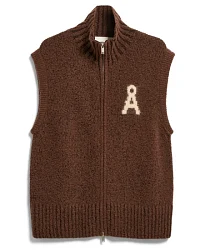 Produktseite: ARMEDANGELS - Women's Iconic Å Bouclé Knit Vest - Freizeitweste Gr L braun