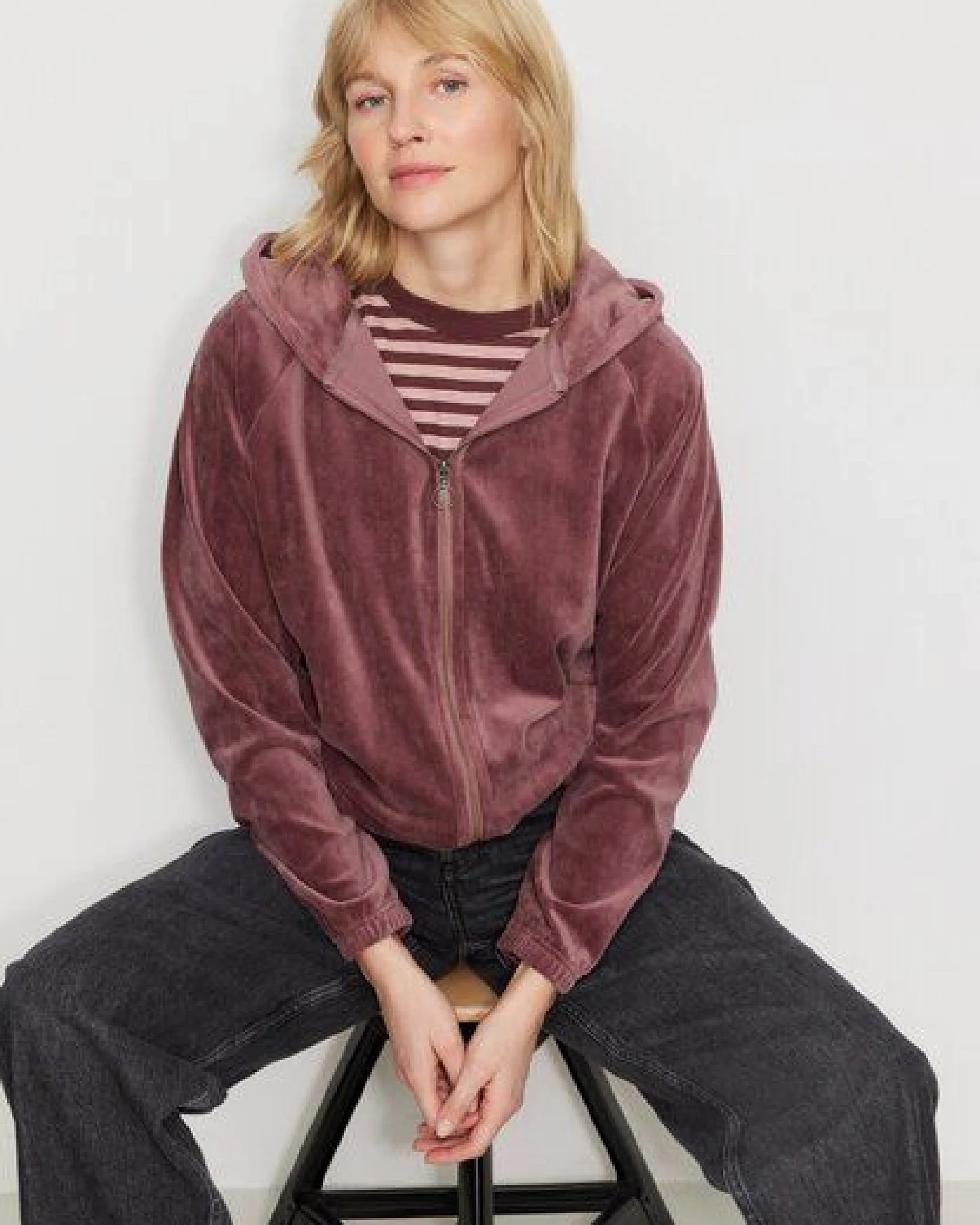 Damen Nicki Sweatjacke aus Baumwolle - HELICONIA - recolution – Ansicht 3