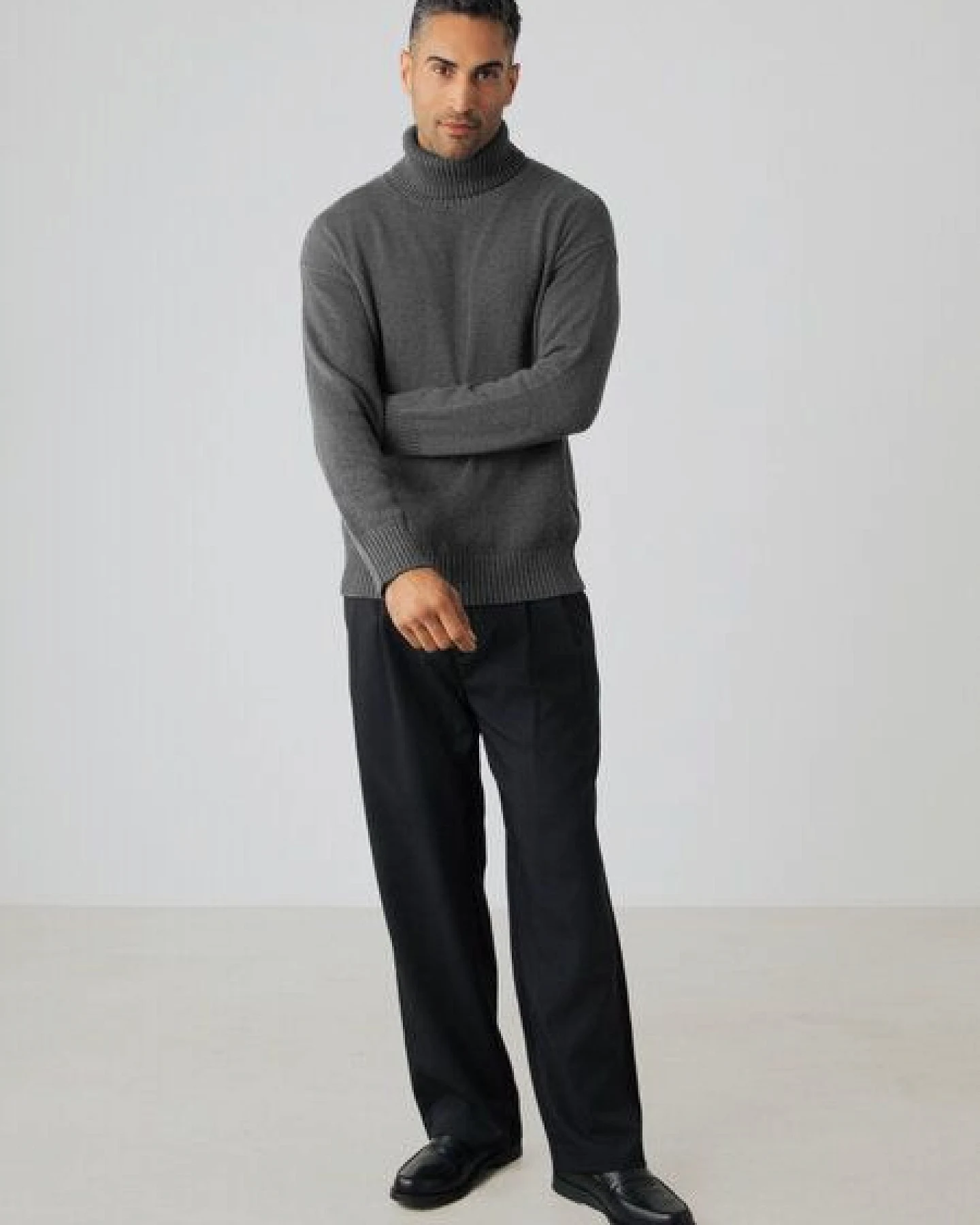 Honest Basics Herren Chunky Rollkragenpullover aus 100% Bio-Baumwolle – Ansicht 4