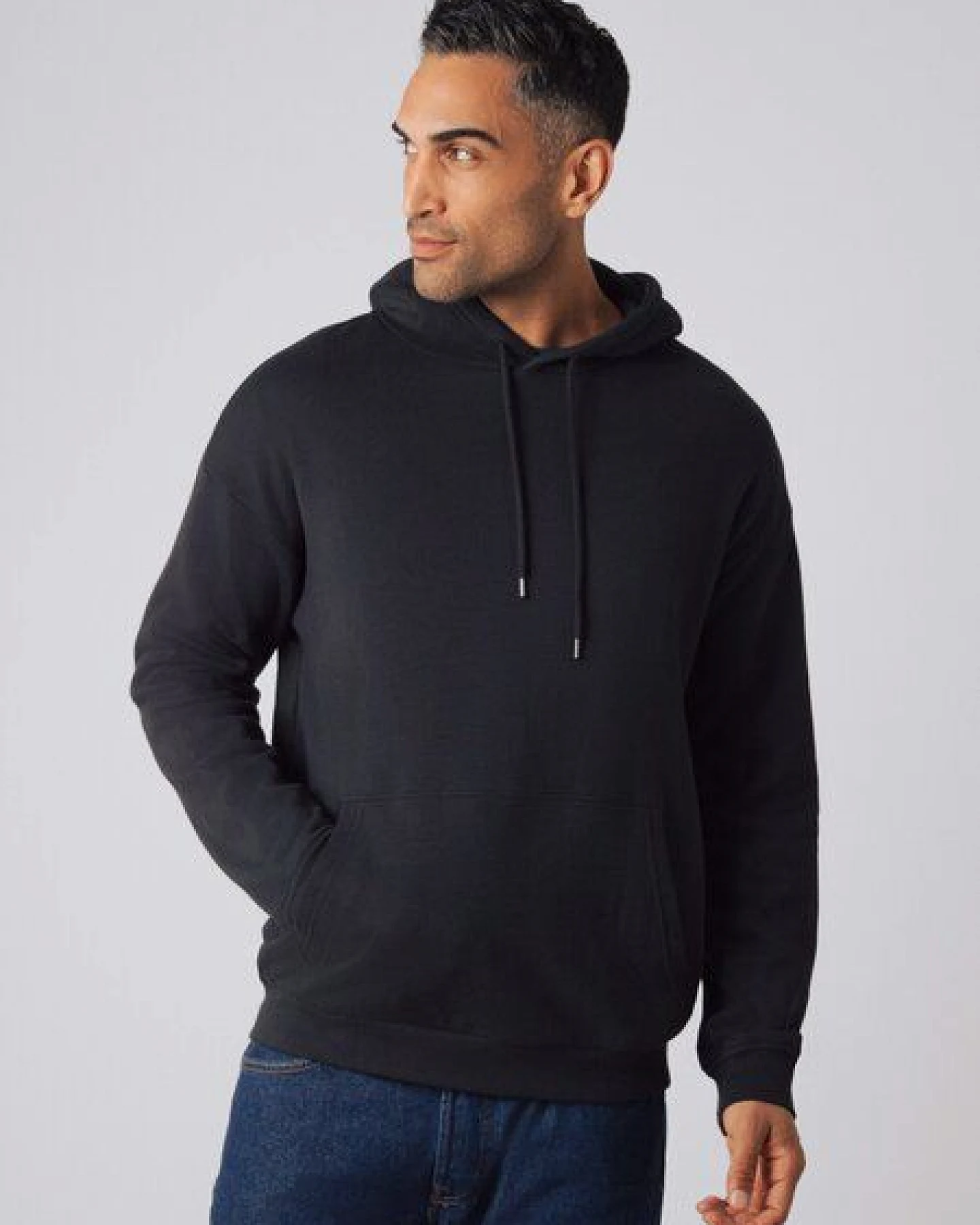 Honest Basics Schwerer Hoodie aus Bio- und recycelter Baumwolle - 350 g/m² – Ansicht 2