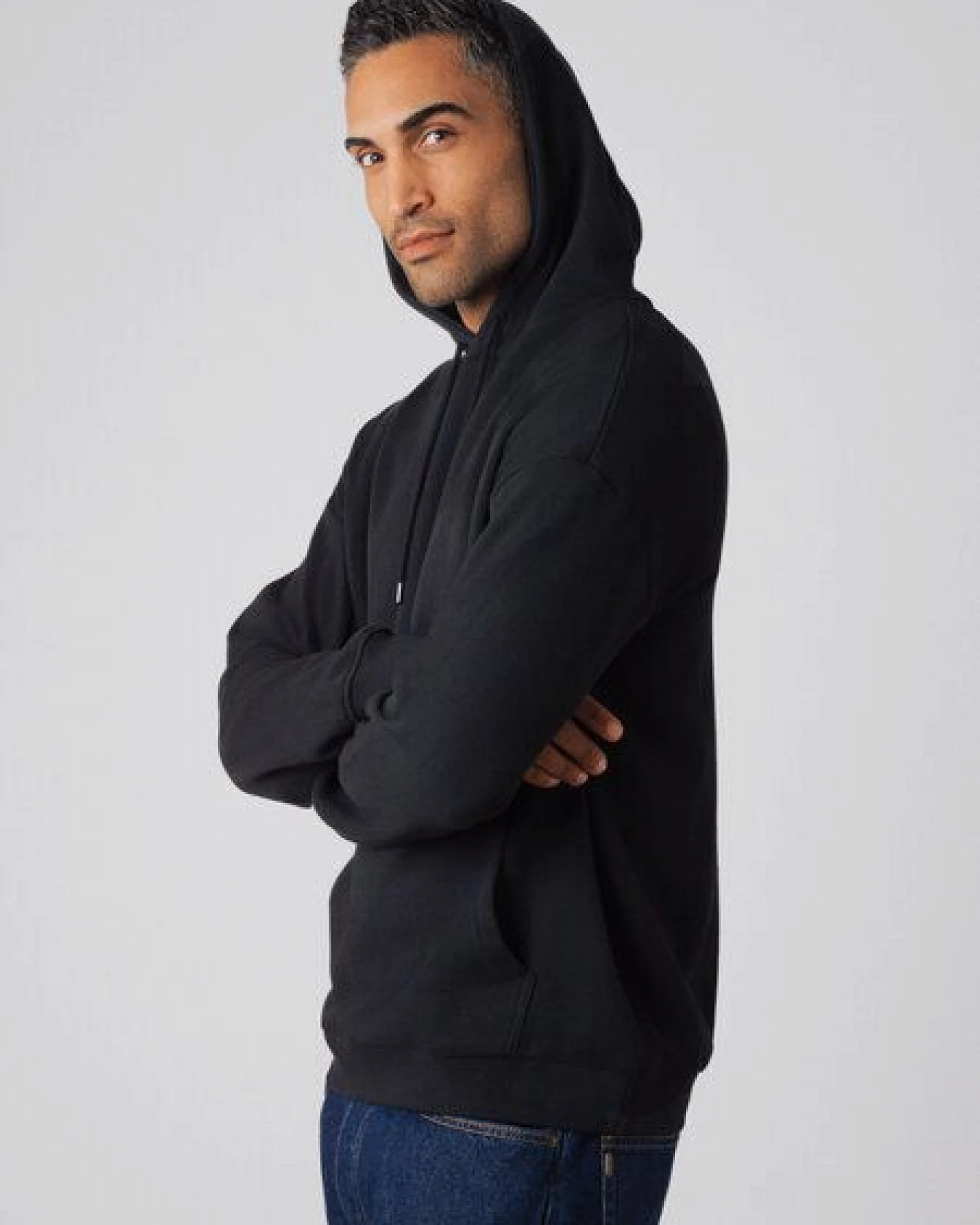 Honest Basics Schwerer Hoodie aus Bio- und recycelter Baumwolle - 350 g/m² – Ansicht 3