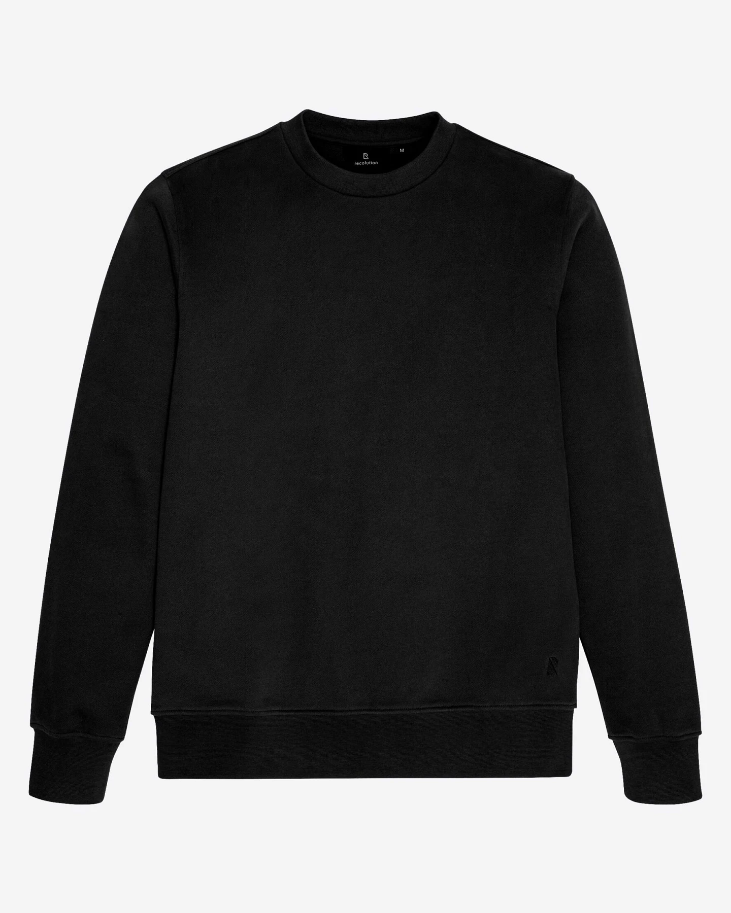 Recolution Herren vegan Sweatshirt Tamarillo Schwarz – Ansicht 2