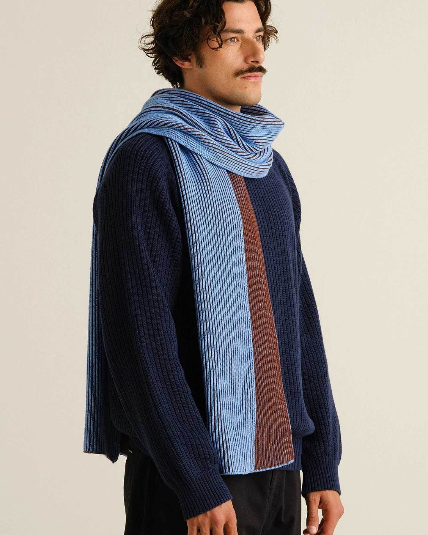 Schal Norrfors Brioche Blau – Ansicht 3