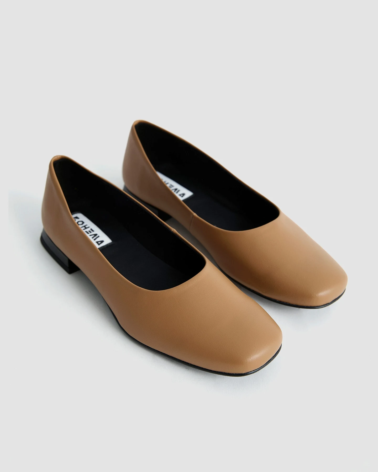 BOHEMA Damen vegan Pumps Carmel Diana Square Toe Beige – Ansicht 2