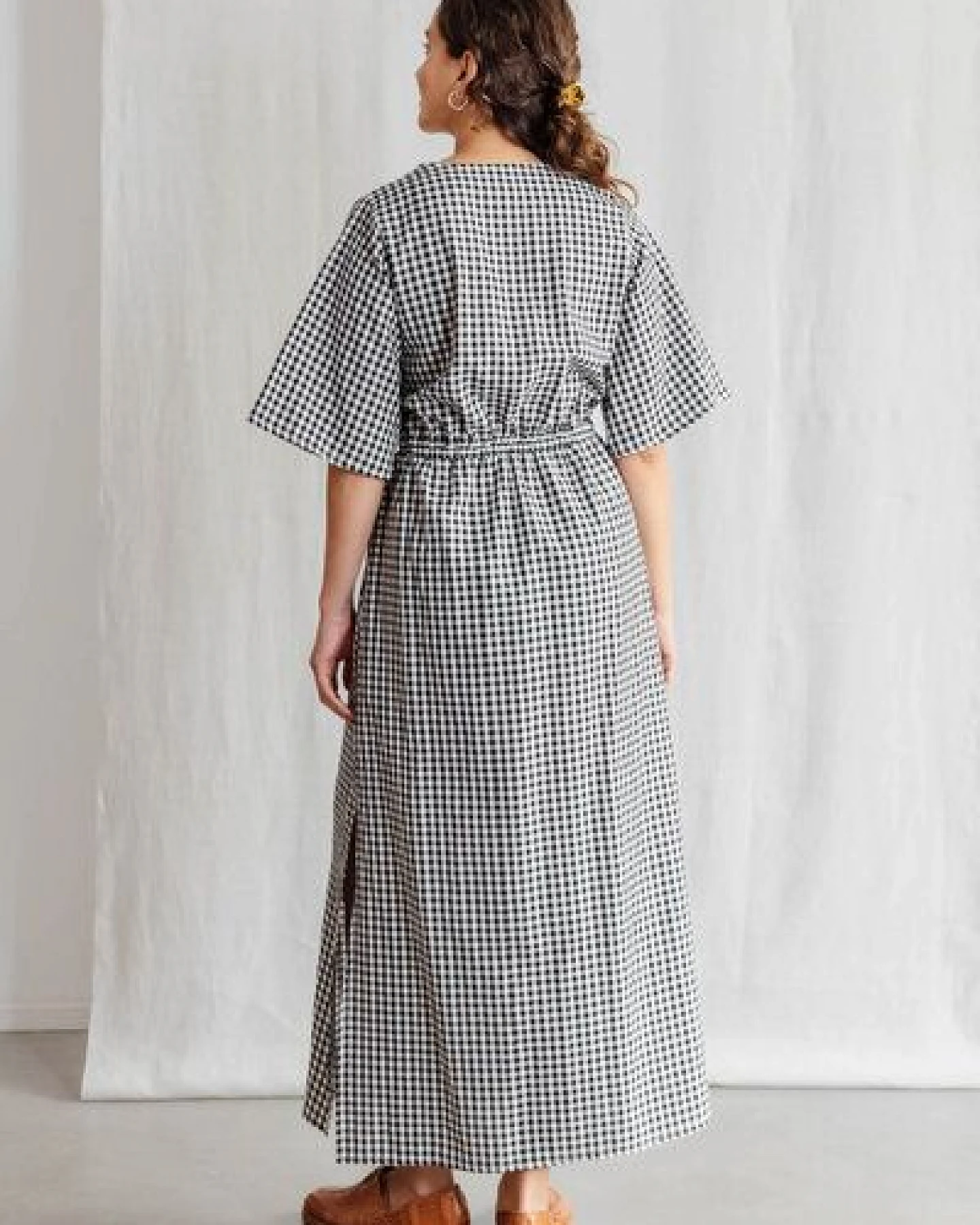 Jyoti - Fair Works Baumwoll Kleid Vaasi – Ansicht 4