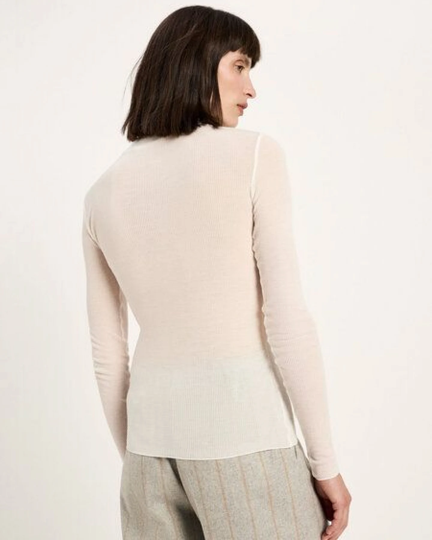 LANIUS Rollkragenshirt aus TENCEL – Ansicht 3