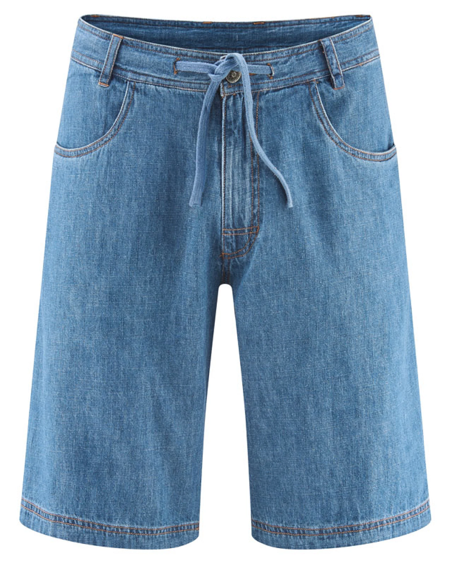 Hempage Herren vegan Shorts Mit Geradem Bein Uniblue – Ansicht 2