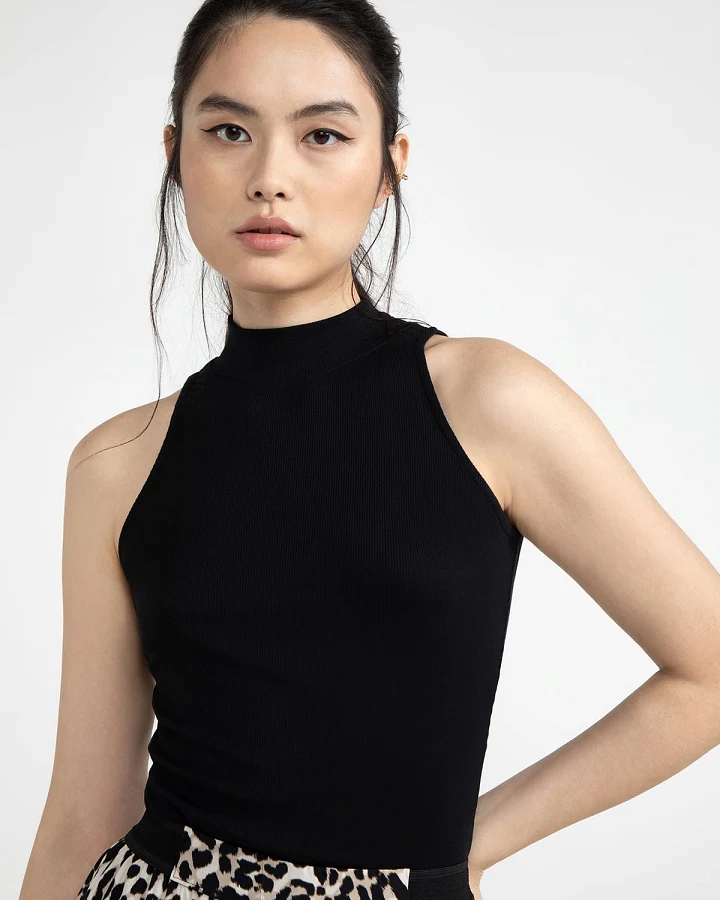 LOVJOI Damen vegan Top Melisandrine Schwarz
