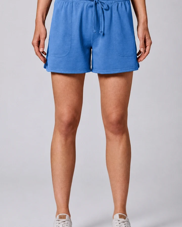 Hempage Damen vegan Shorts Aus Piqué Jersey Ozeanblau