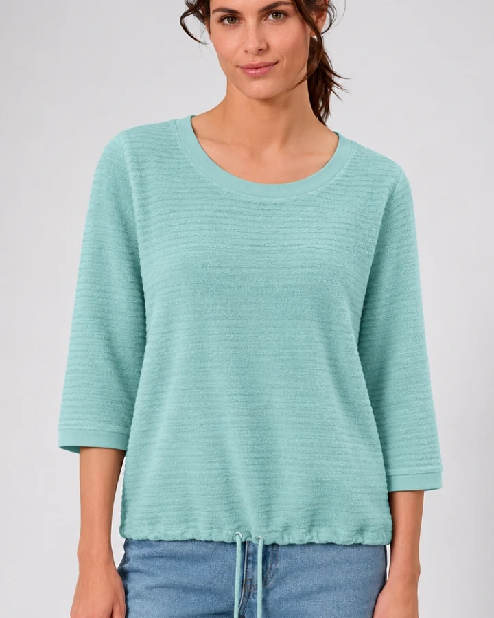 Hempage Damen vegan Shirt Loose Fitting Seegrün