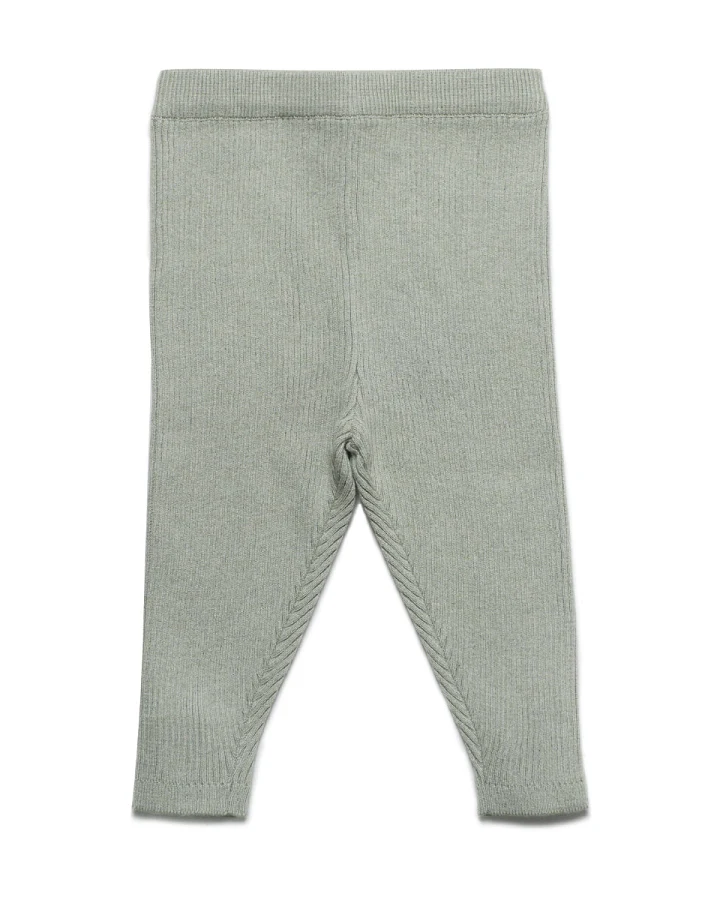 Produktseite: puri organic - Strickleggings mit Schurwolle thymian