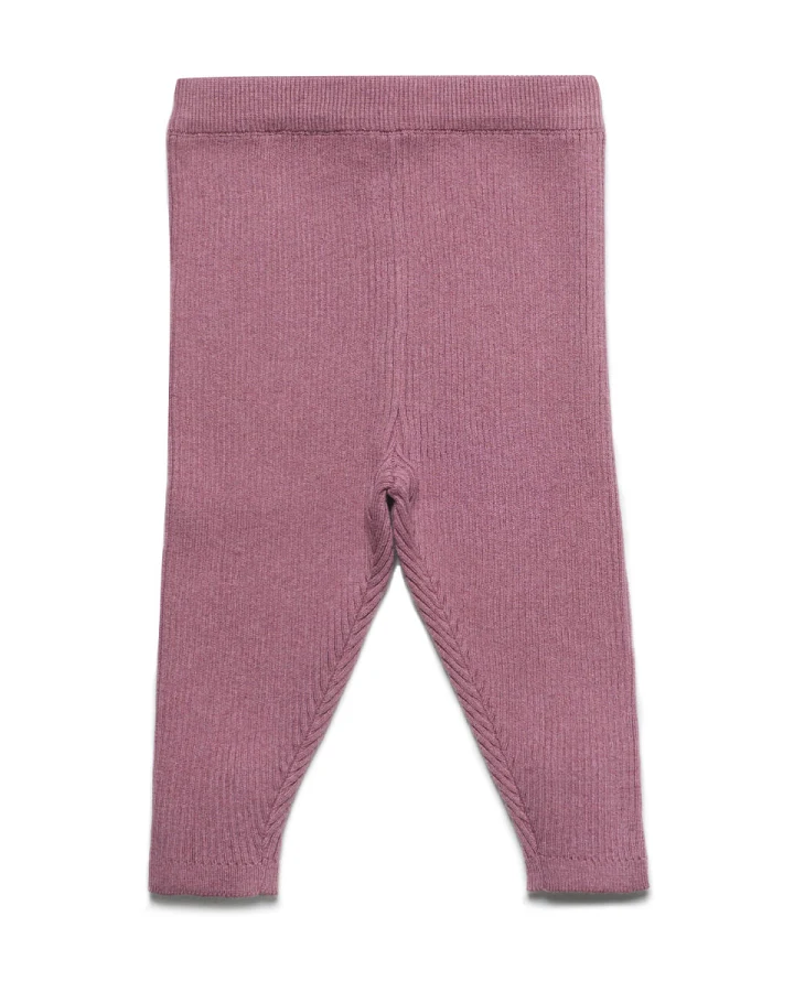 Produktseite: puri organic - Strickleggings mit Schurwolle granatapfel