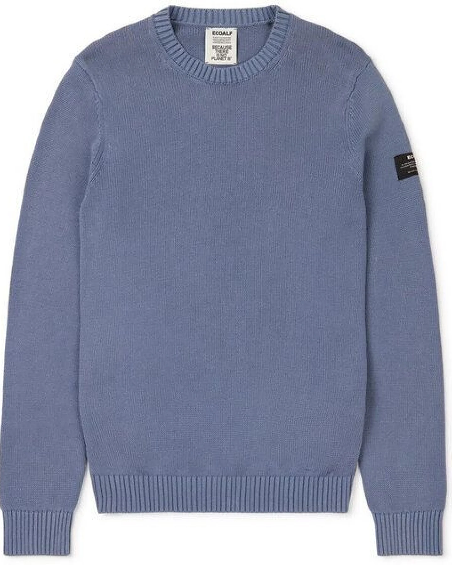 ECOALF Herrenpullover TAIL aus Bio-Baumwolle und Leinen, Blue Lilac – Ansicht 4